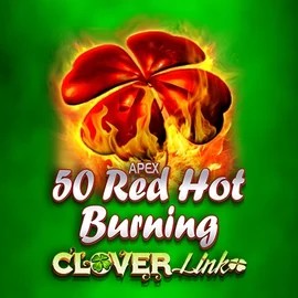 50 Red Hot Burning Clover Links logo by Novomatic at Lolospin Casino