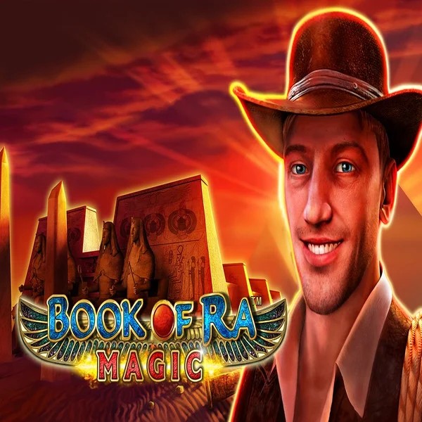 Book of Ra Magic by Greentube, showcased at lolospin.eu.com – game logo