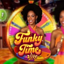 Funky Time slot logo by Evolution at Lolospin Casino