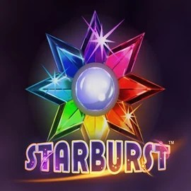 Starburst slot logo by NetEnt at Lolospin Casino