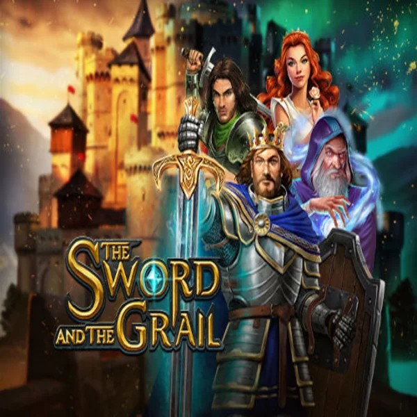 The Sword and the Grail logo by Play'n GO at Lolospin Casino