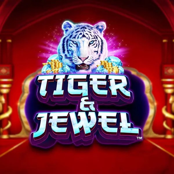 Tiger and Jewel online game logo by Greentube on lolospin.eu.com